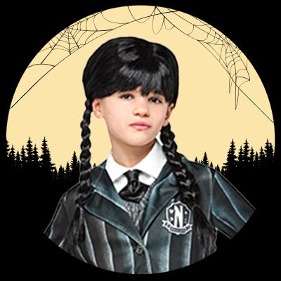 Perruque Mercredi Addams